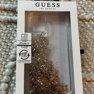 Guess liquid glitter iPhone 11  case- brand new in box
